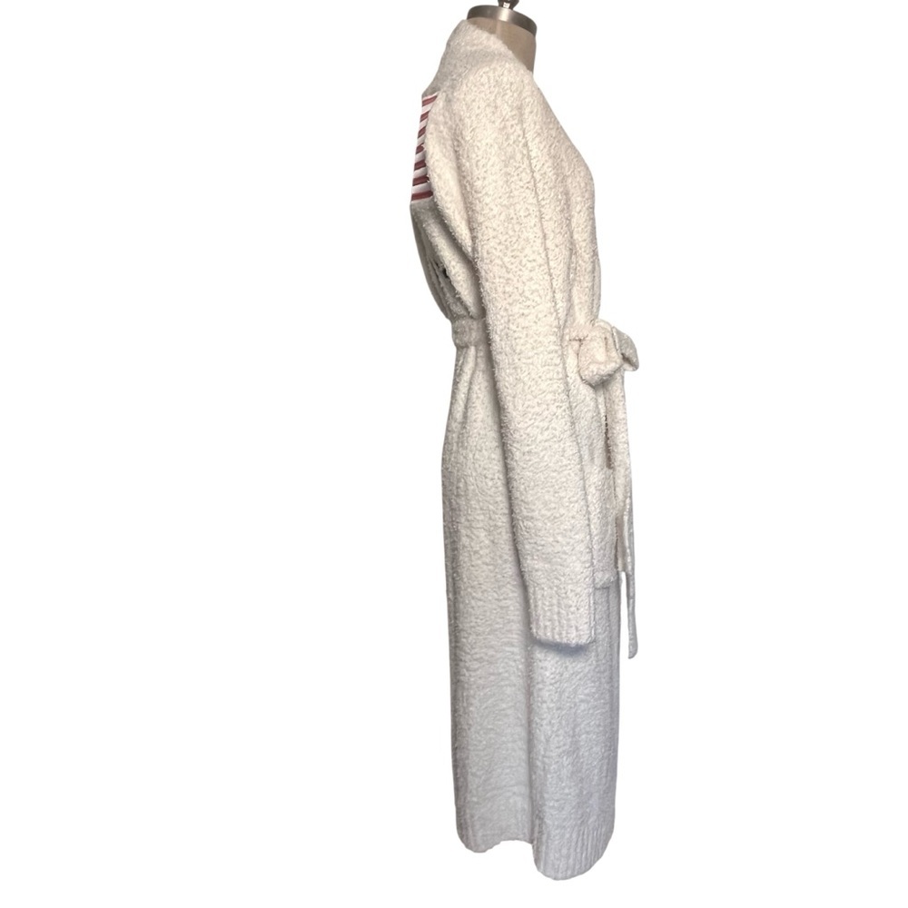 SKIMS Team USA Paralympic Cozy Knit Bouclé  Bone Belted Lounge Robe S/M NWT - Picture 8 of 13